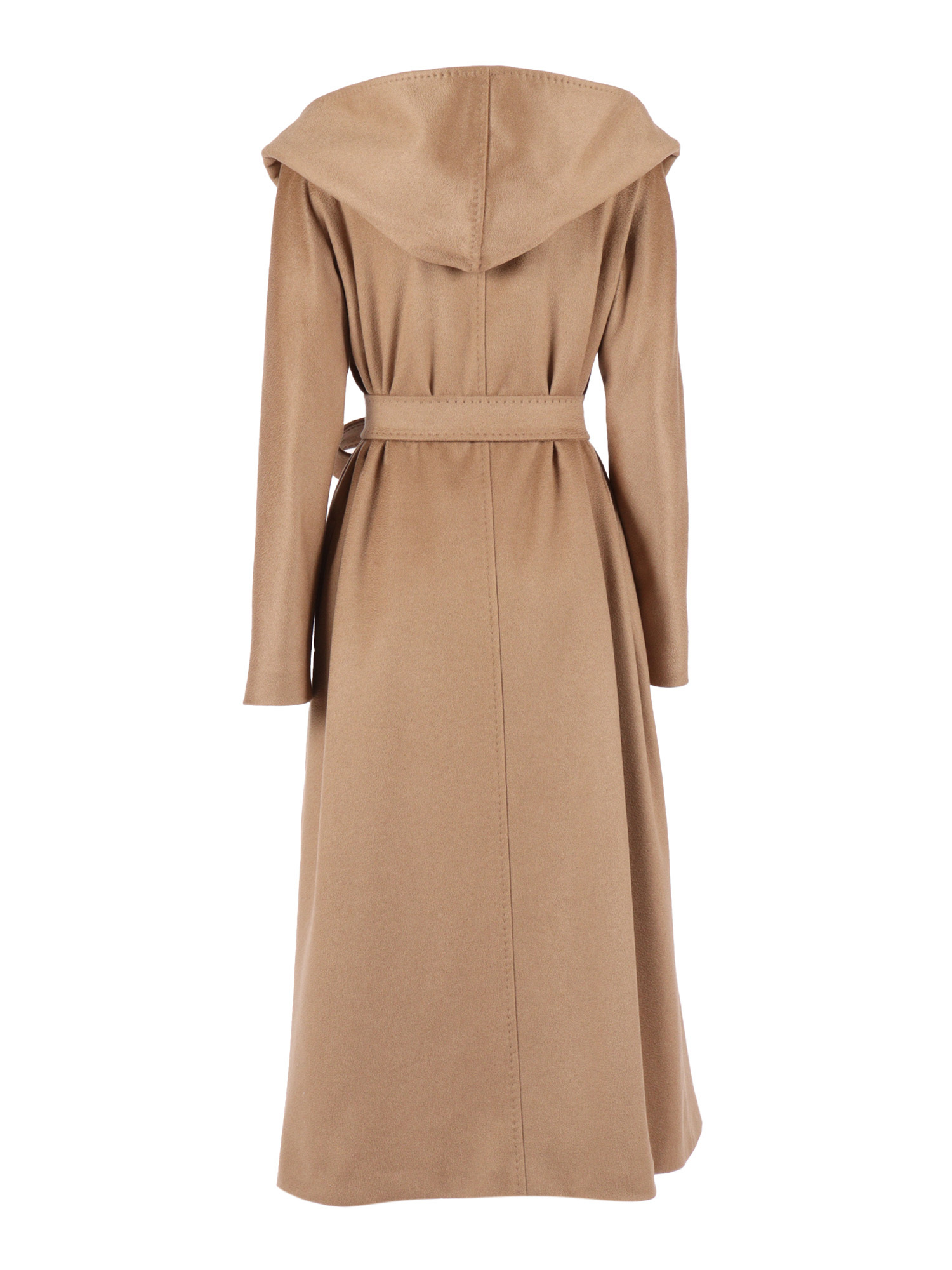 Max Mara Studio Danton Tie-waisted Coat In Brown