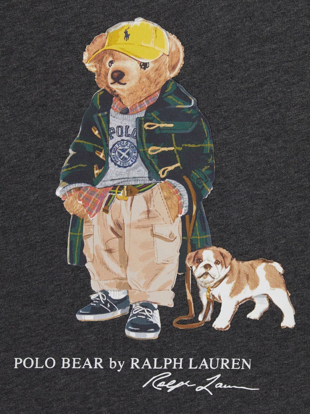 Polo Ralph Lauren Kids Polo Bear Crewneck Sweatshirt In Black