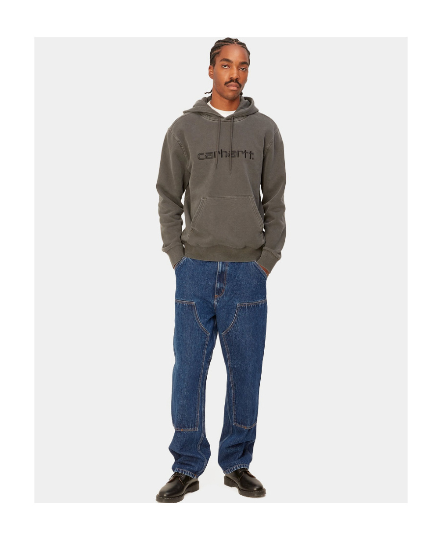 Carhartt Logo-patch Straight-leg Jeans In Blue