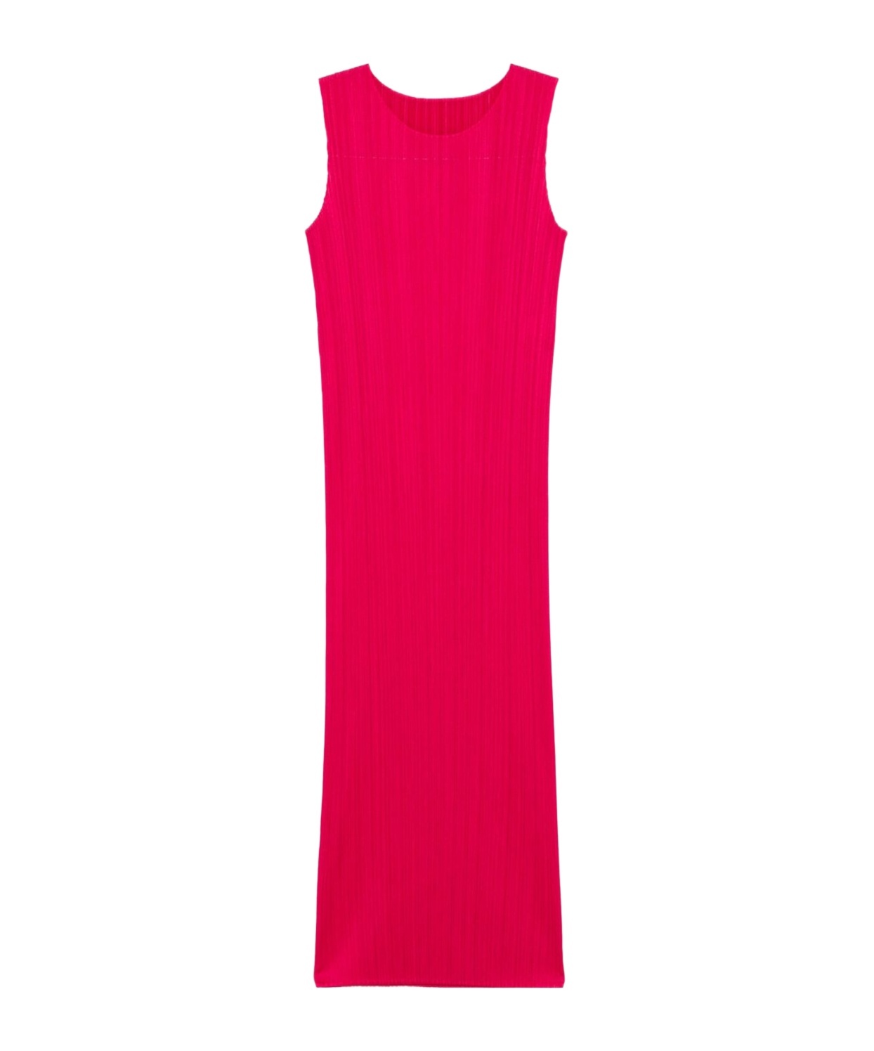 Issey Miyake Pleated Dress In Pink