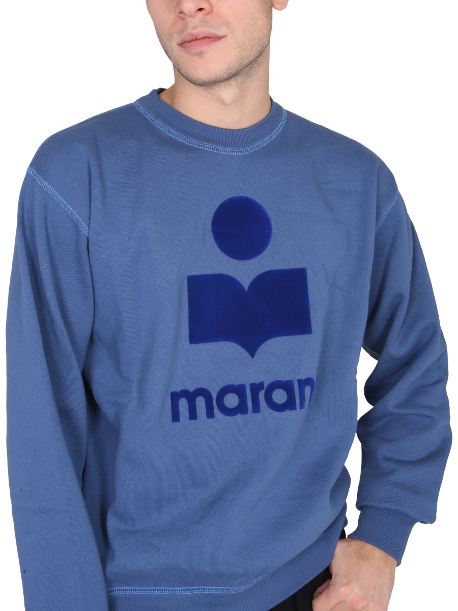 Isabel Marant Logo-print Sweatshirt In Blue