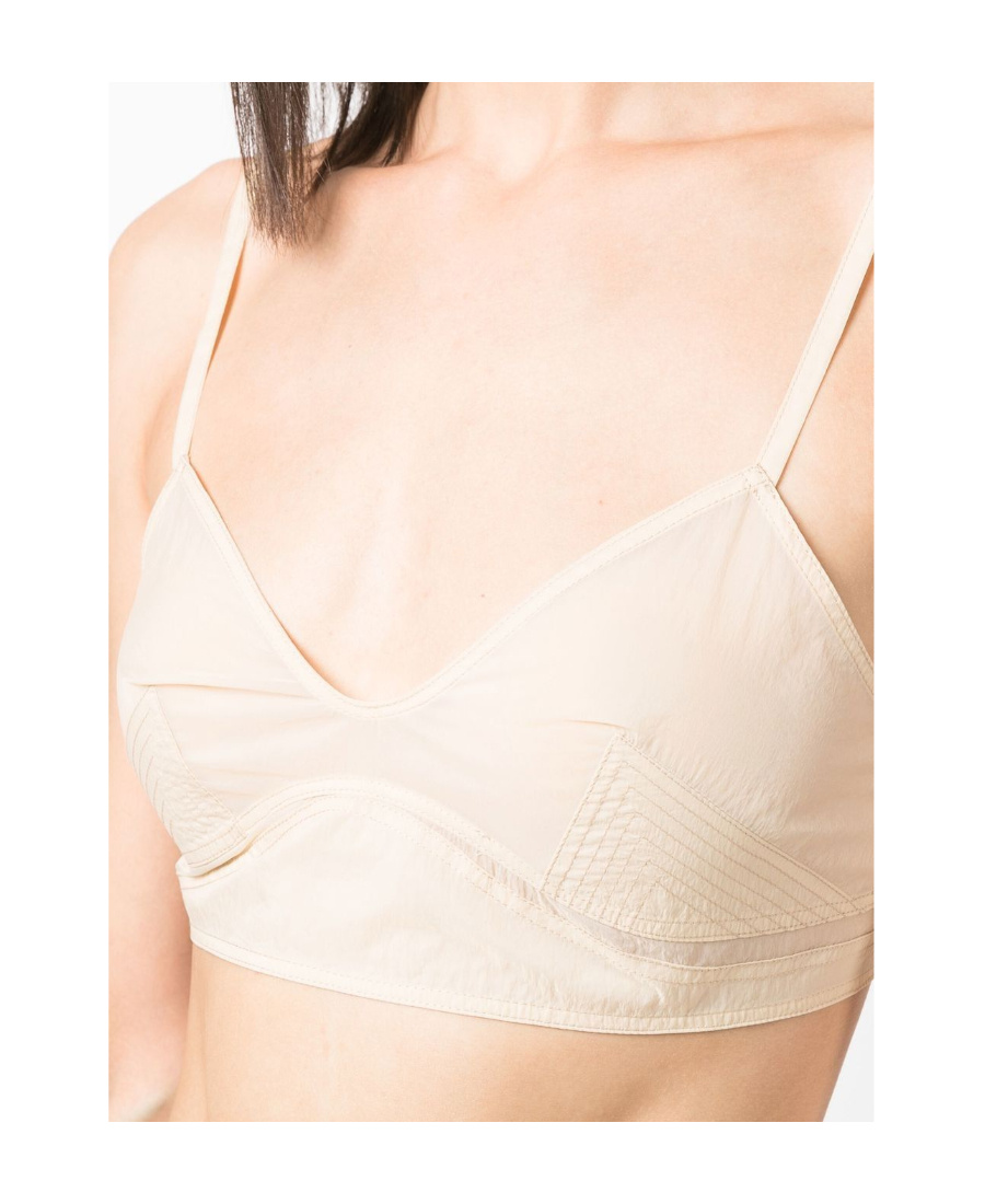 Low Classic Thin Shoulder Strap Bra In White