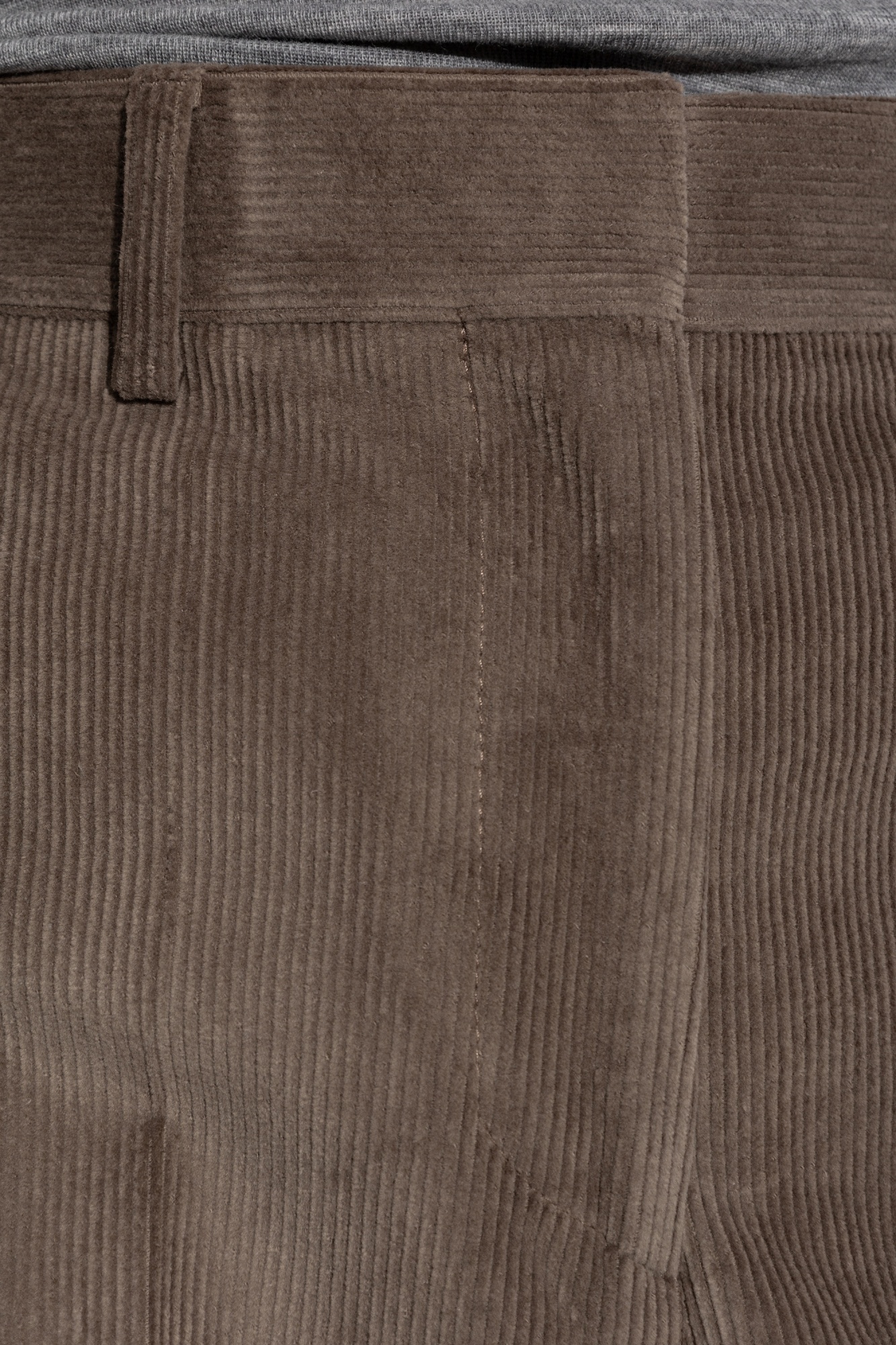 Officine Generale Corduroy Wide-leg Trousers In Brown