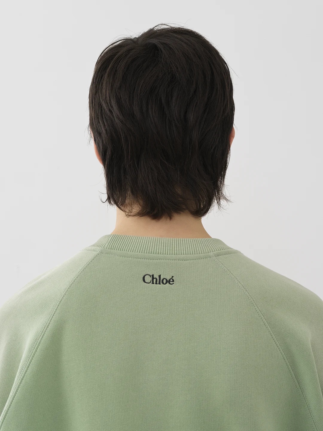 Chloé Logo Sweater In Green