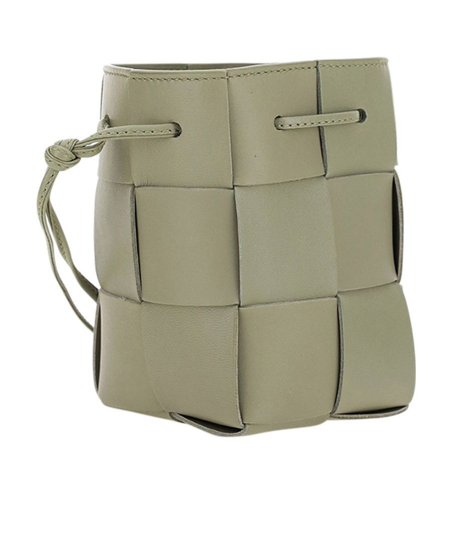 Bottega Veneta Mini Cassette Cross-body Bucket Bag In Brown
