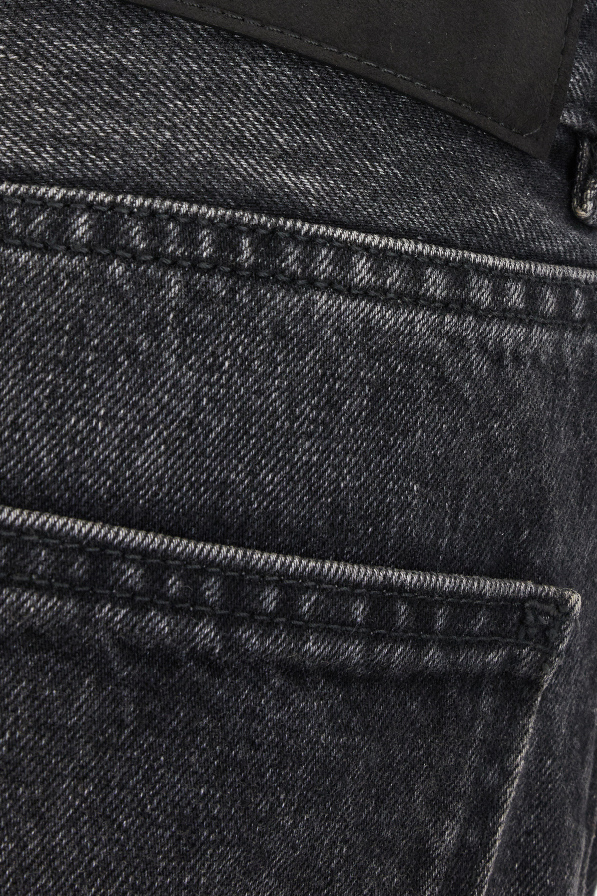 Ferragamo Faded Stonewashed Denim Jeans With Belt Loops In Black