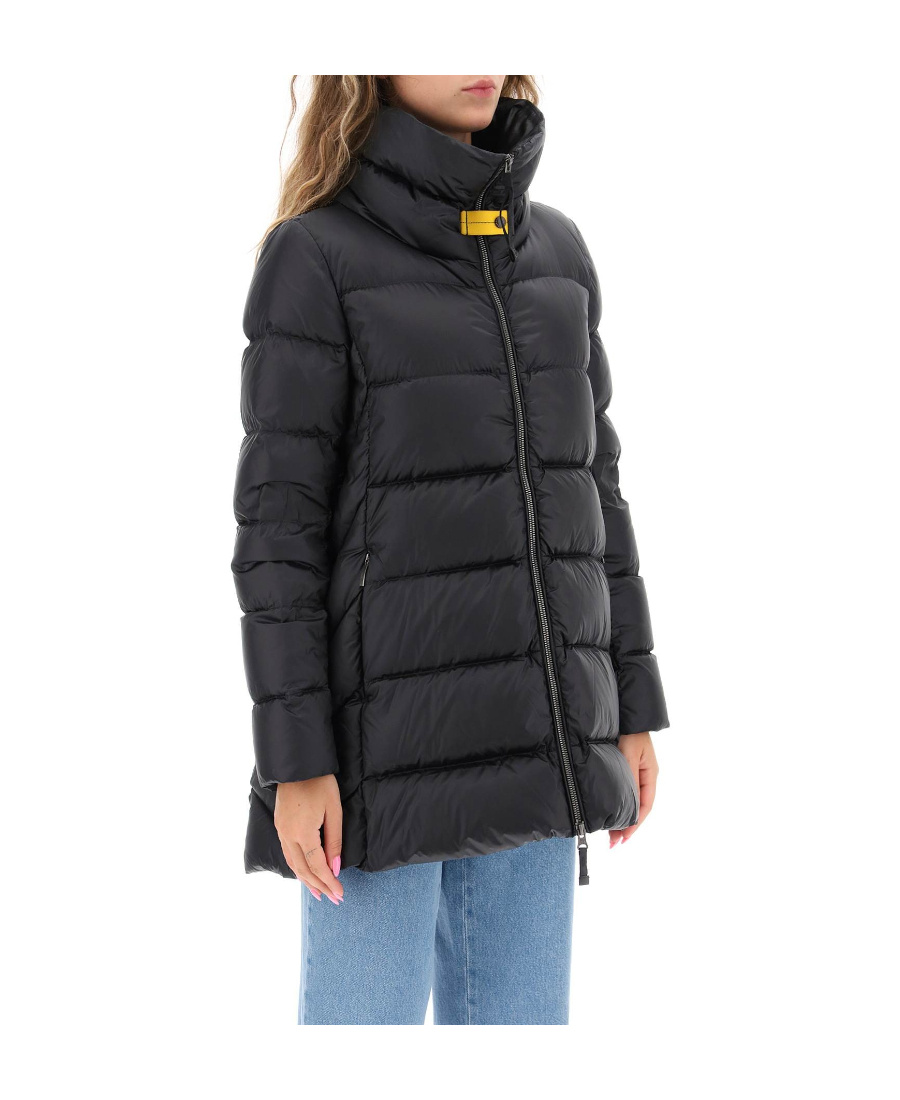 Parajumpers Long-sleeved Zipper Down Jacket In Black