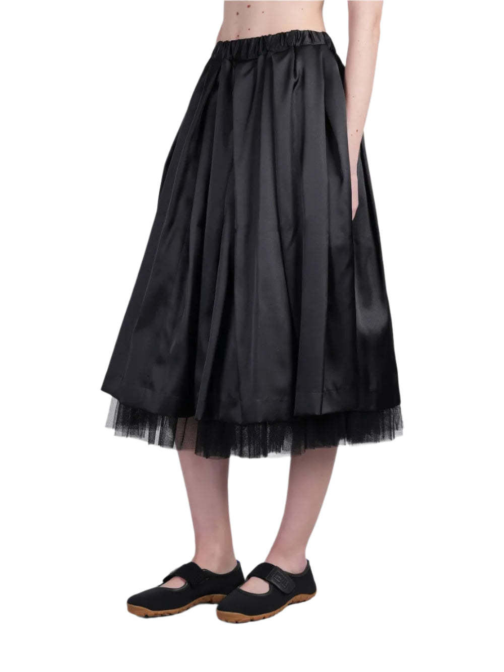 Shop Comme Des Garçons Layered Tulle Skirt