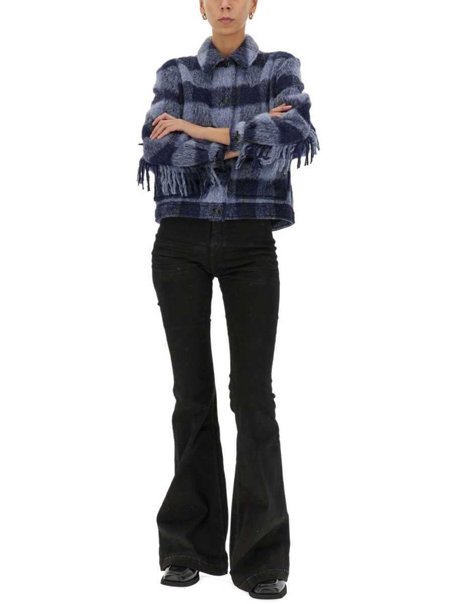 Woolrich Wool Jacket In Blue
