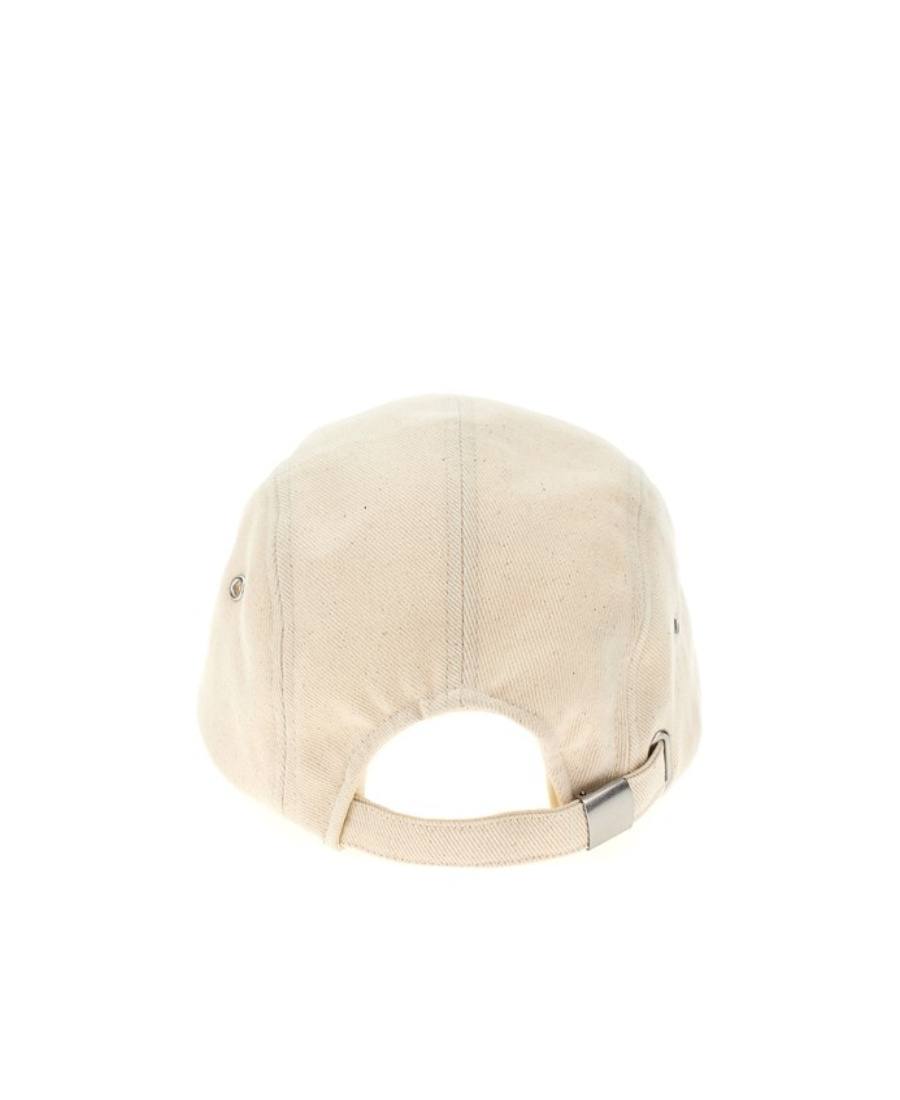 Isabel Marant Tedji Cotton Twill Baseball Cap In Nude