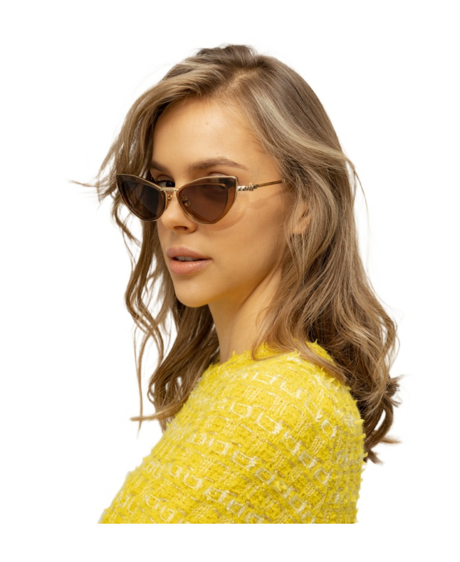 Valentino Logo Cat-eye Frame Sunglasses In Nude