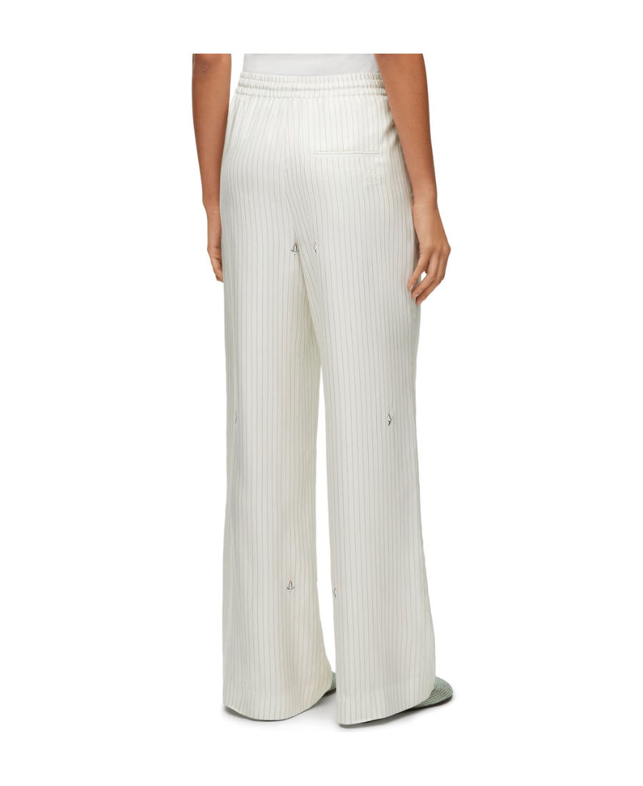 Loewe X Suna Fujita Pinstriped Trousers In White