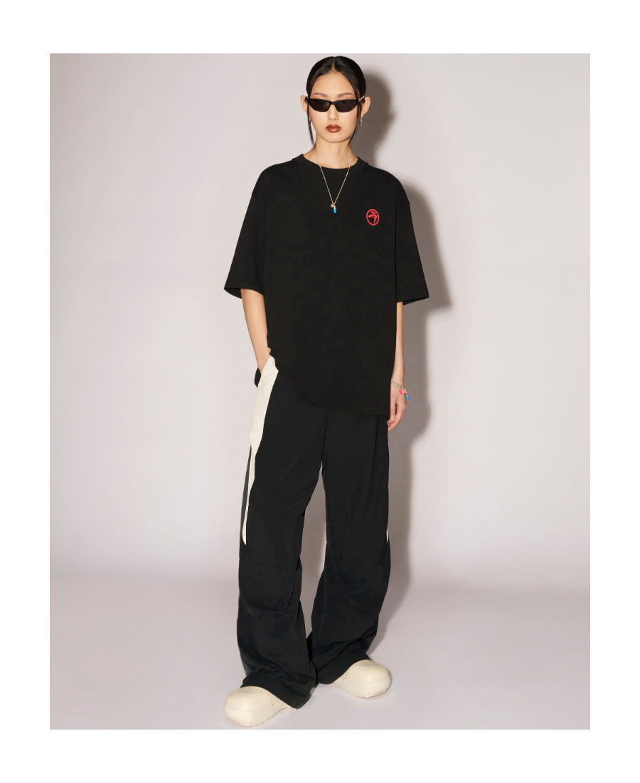 Ambush Records-print Cotton T-shirt In Black