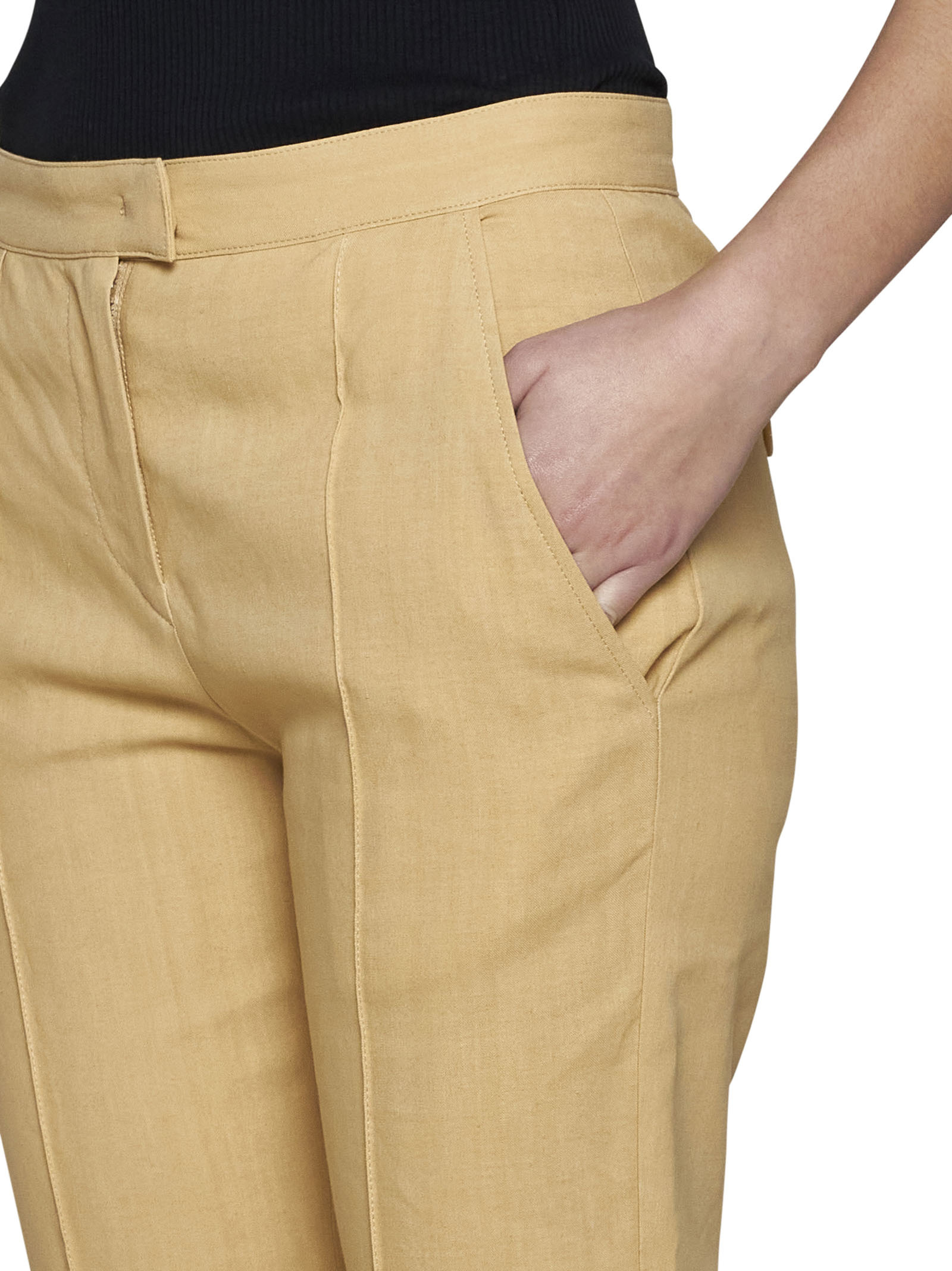 ISABEL MARANT ISABEL MARANT STRAIGHT-LEG CROPPED SLIM-CUT TROUSERS