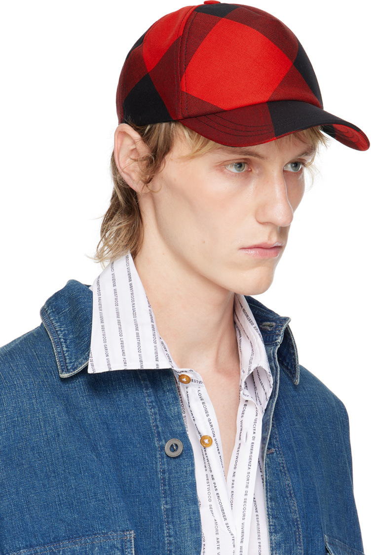Vivienne Westwood Summer Check Checked Baseball Cap In Multicolor