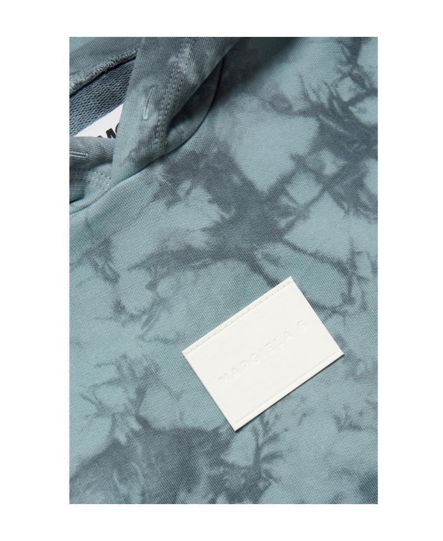 MM6 MAISON MARGIELA MM6 MAISON MARGIELA KIDS TIE-DYED DROP SHOULDER HOODIE