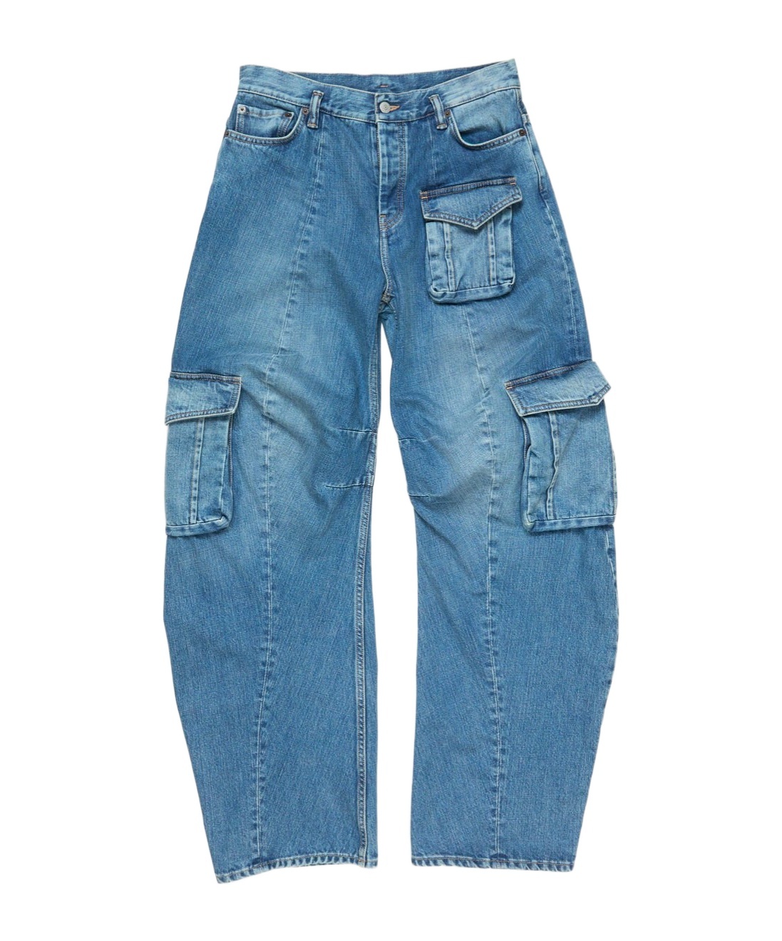 Acne Studios Multi-pocket Jeans In Blue