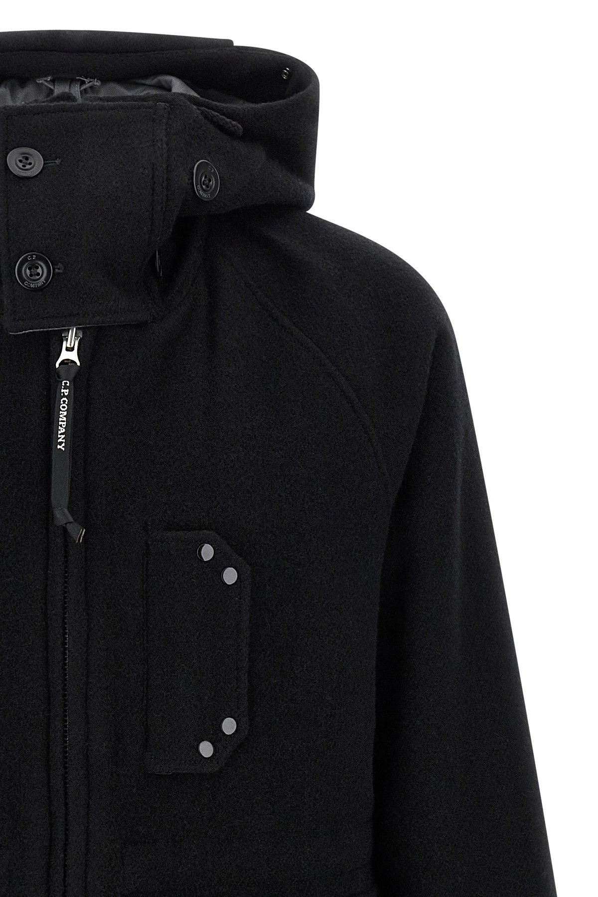 C.p. Company C. P. Company Wool Jacket In Black