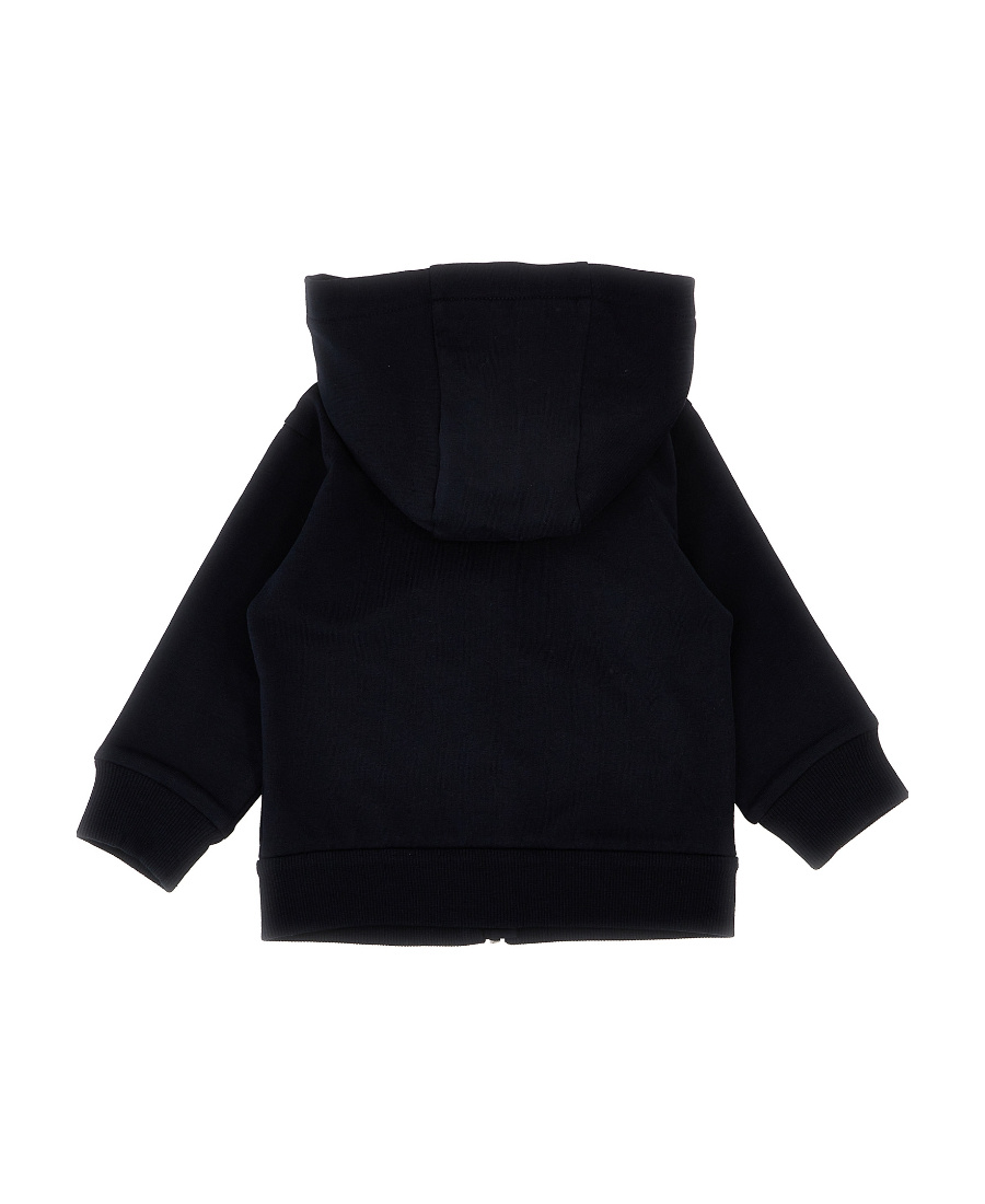 Moncler Logo-patch Cotton Zip-up Jacket In Blue