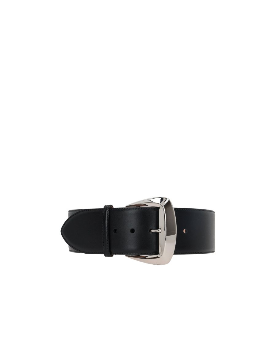 Alexander Mcqueen Logo Belt In Black