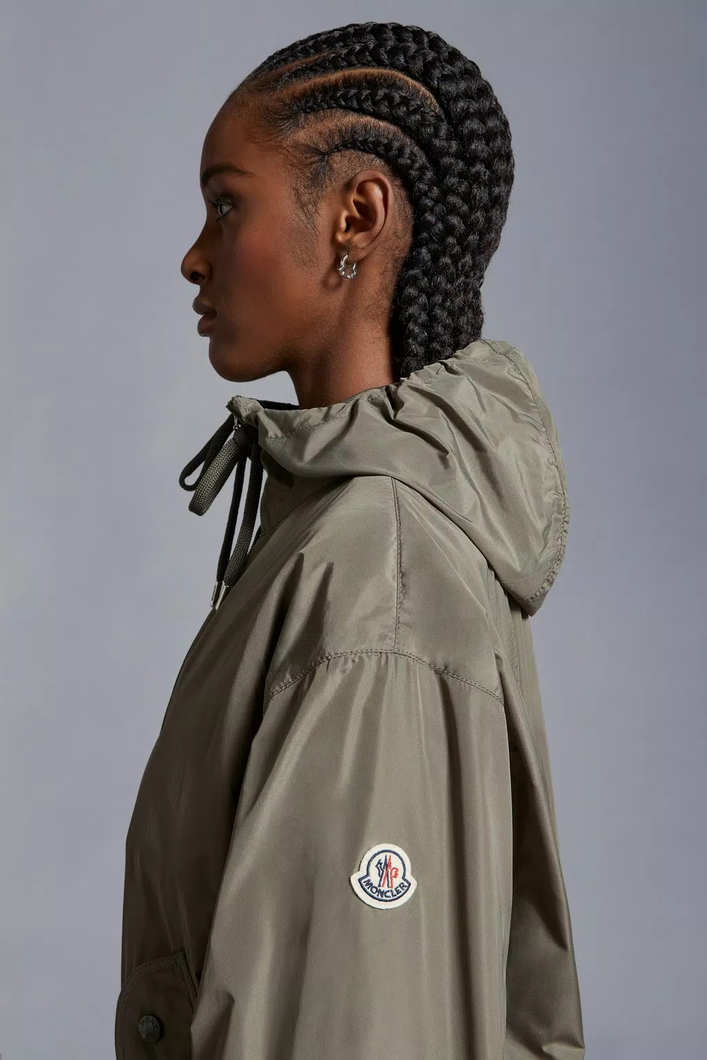 Shop Moncler Melia Parka Jacket In Green