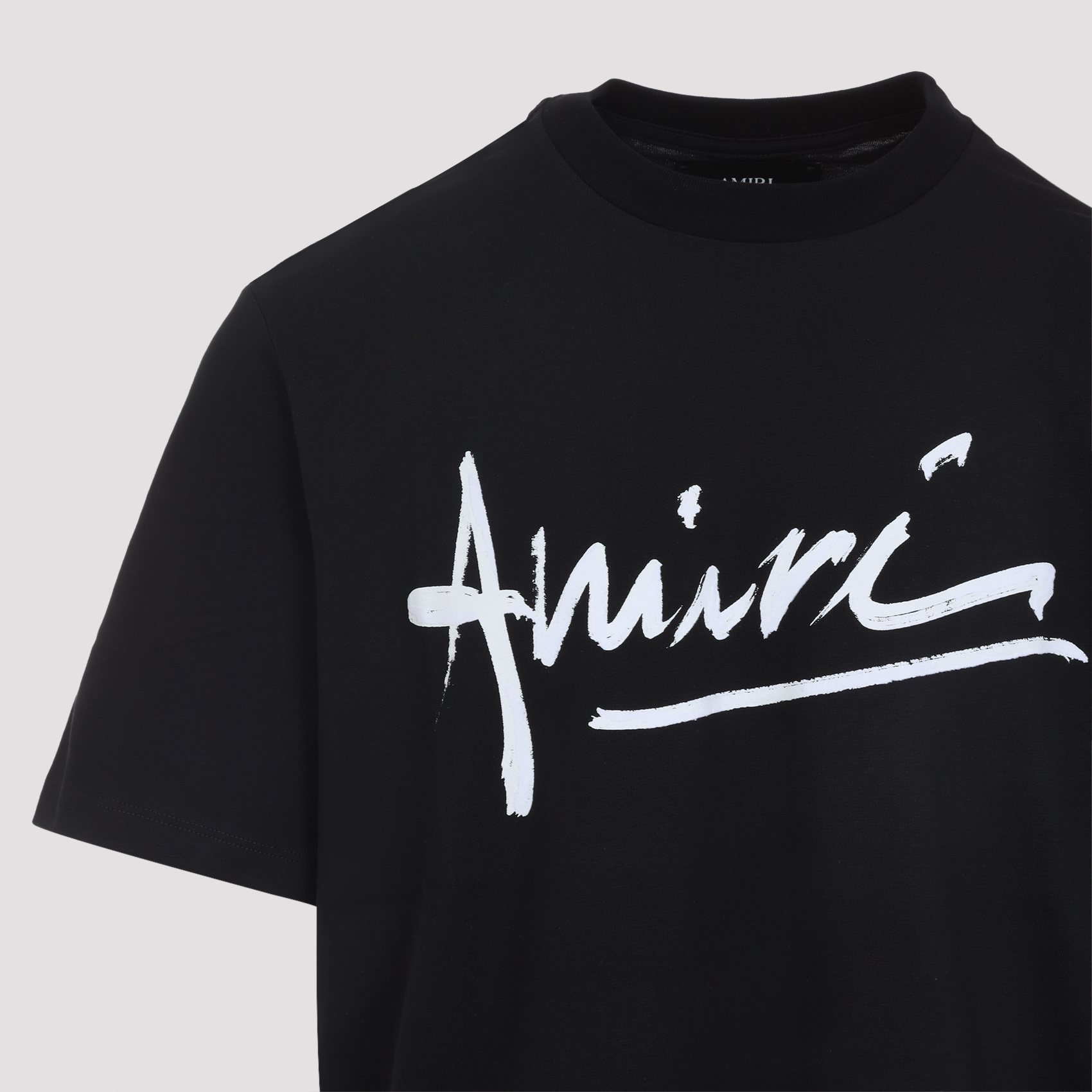 Amiri Scripted Crew Neck Short Sleeve T-shirt In Black