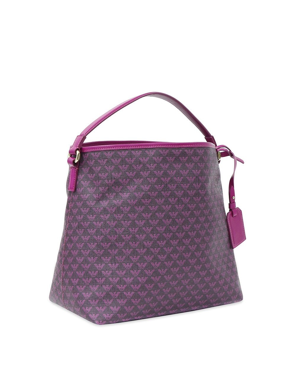 Emporio Armani Logo Handbag In Purple