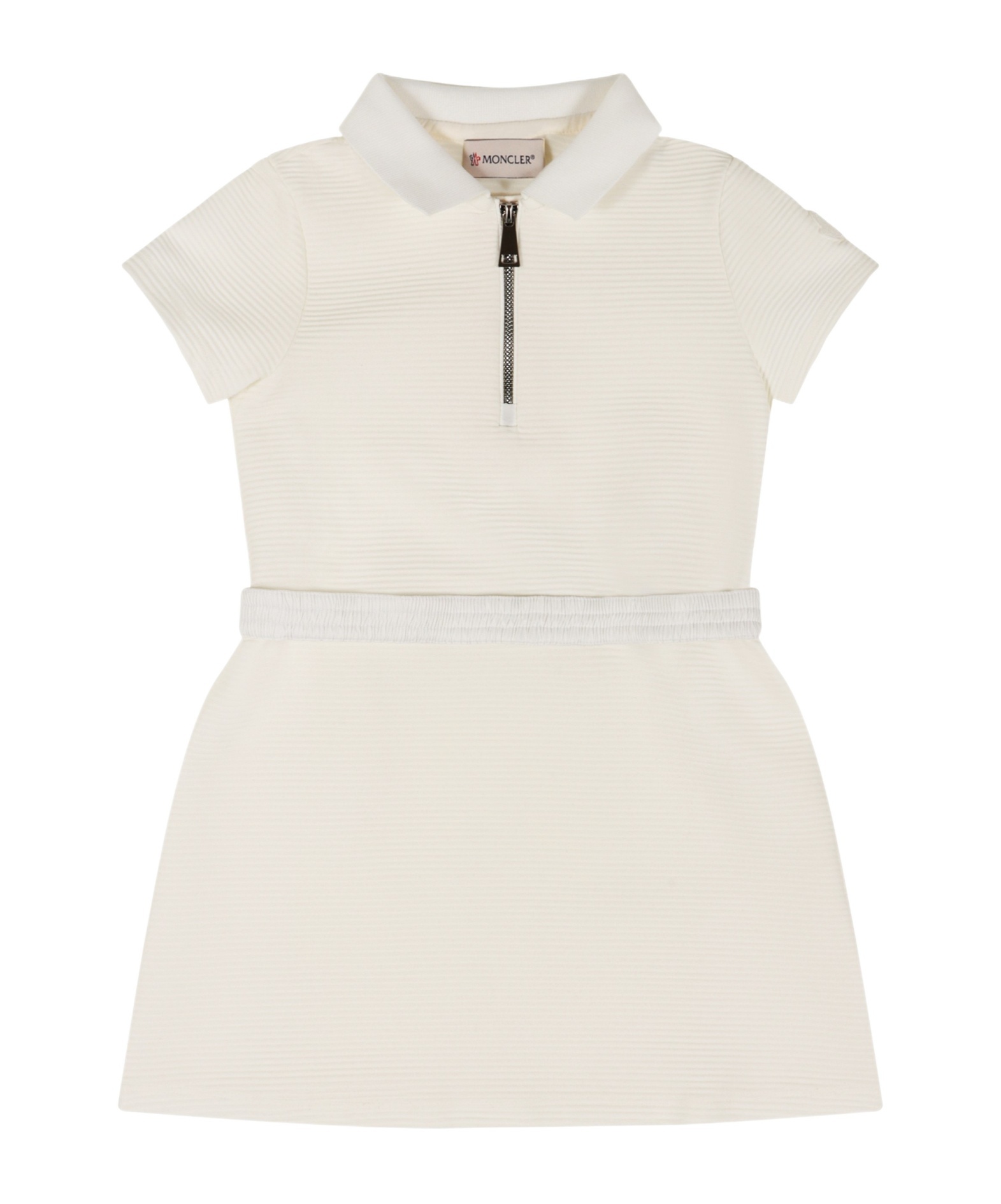Moncler Mini Dress In Neutral