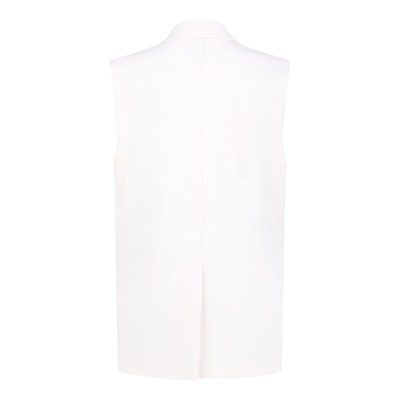 Max Mara Lapel Vest In White