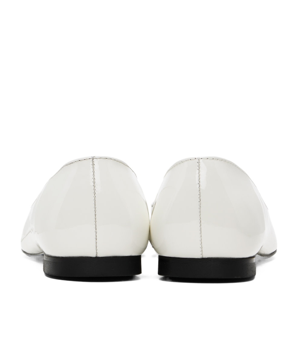 Ami Alexandre Mattiussi White Ami De Cœur Ballerina Flats In White