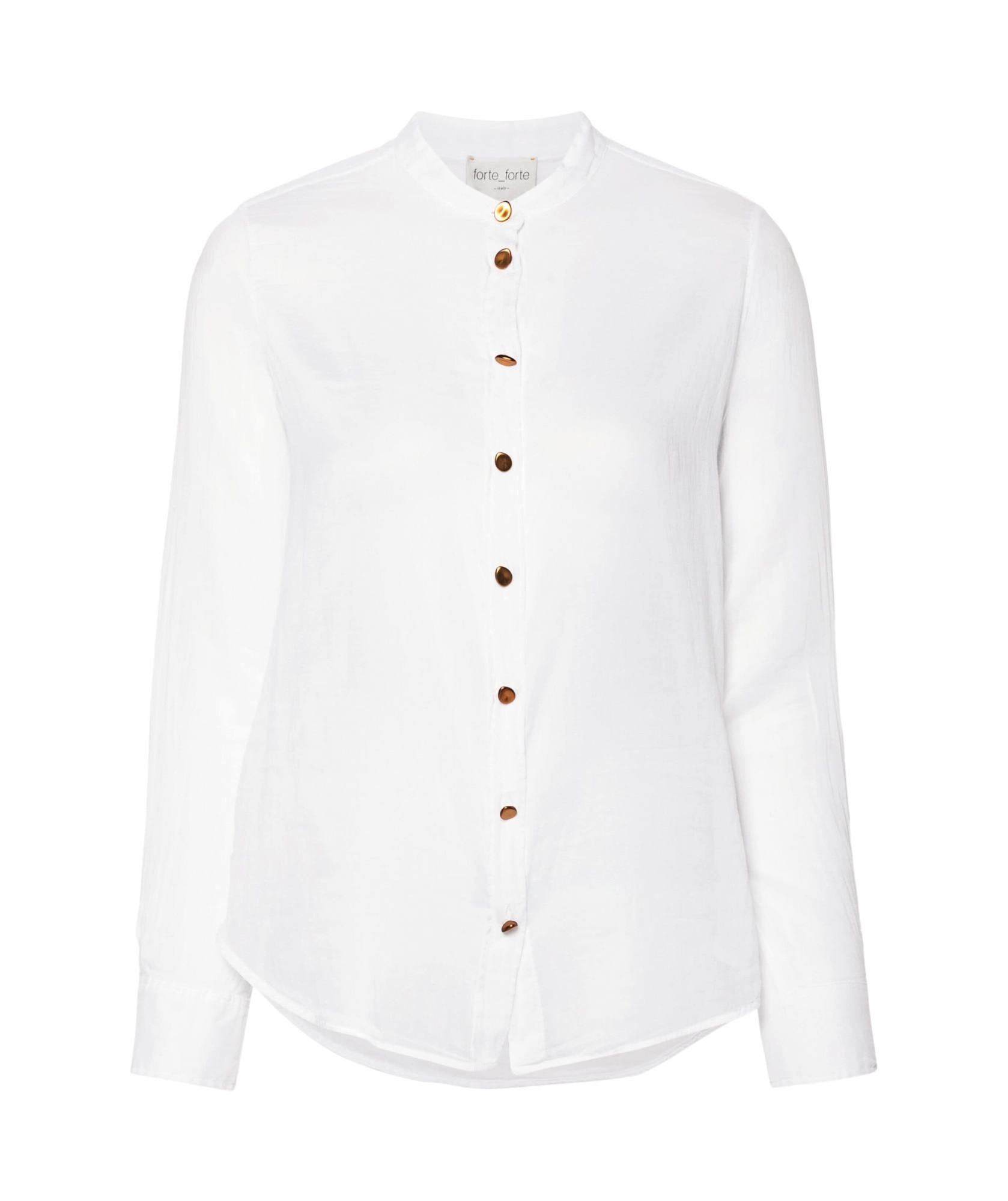 Forte Forte Forte_forte Voile Collar Shirt Sculture Buttons In White