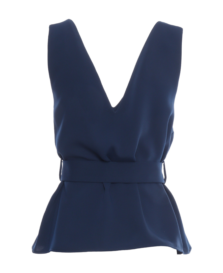 P.A.R.O.S.H SLEEVELESS BELTED TOP 