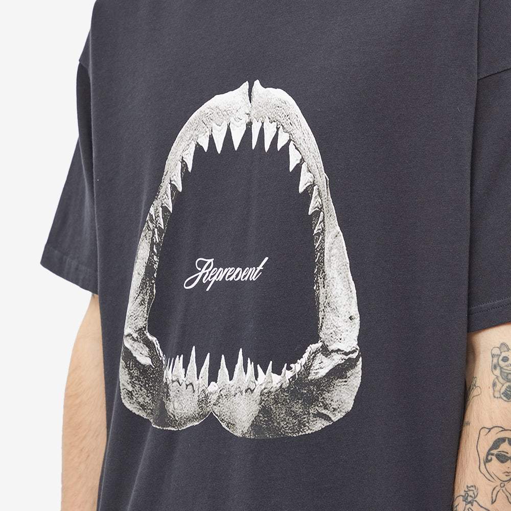 REPRESENT SHARK-PRINT COTTON T-SHIRT