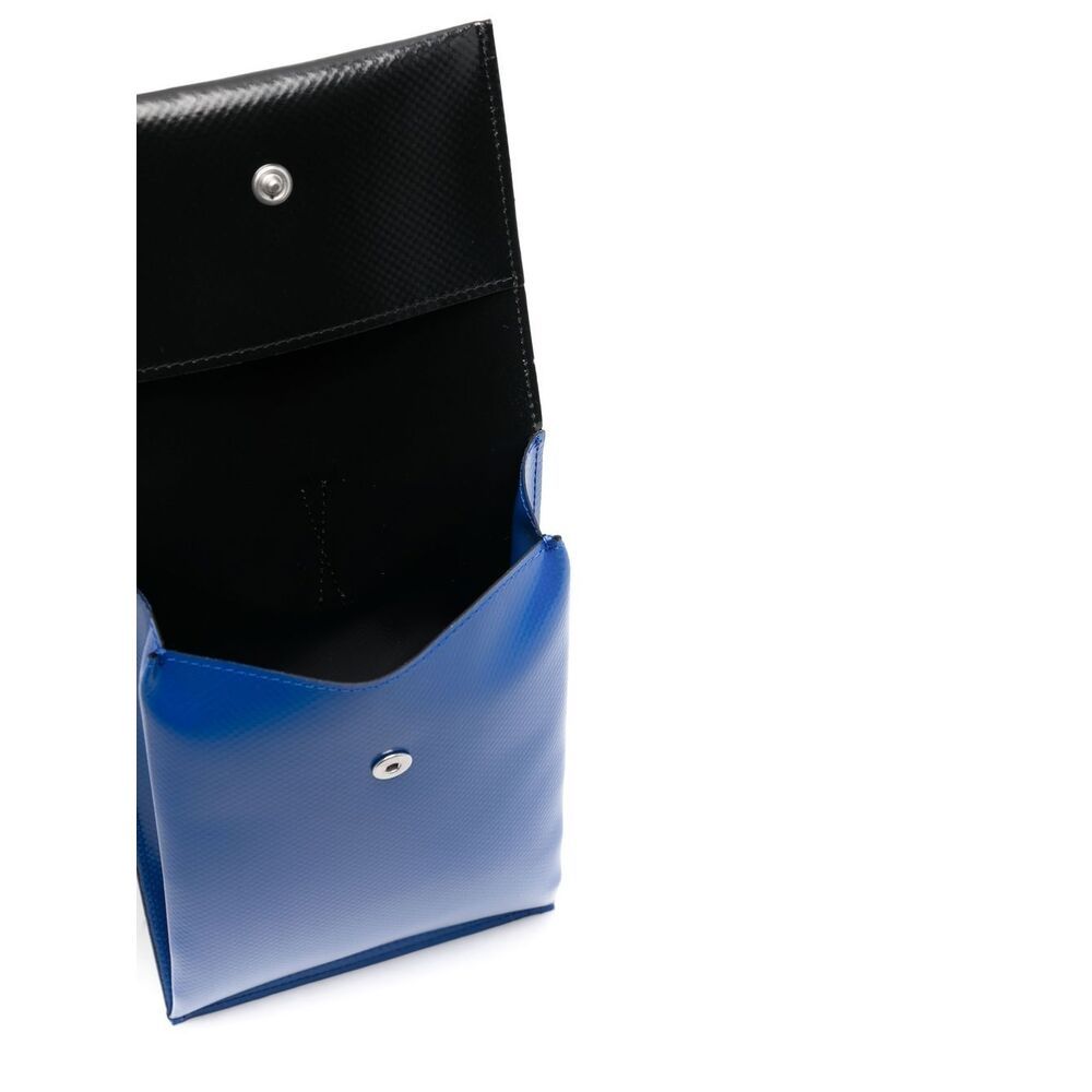 Marni Colour-block Shoulder Bag In Blue