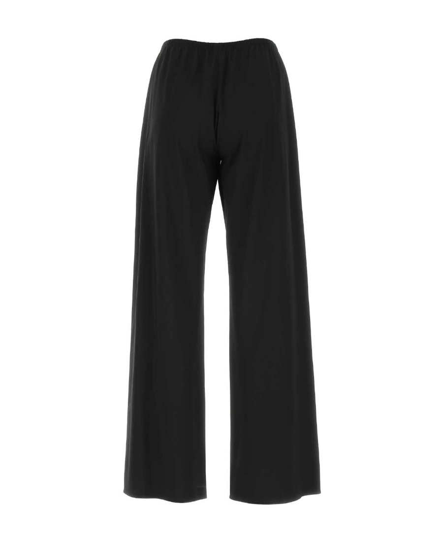 The Row Elasticated Waistband Wide-leg Trousers In Black