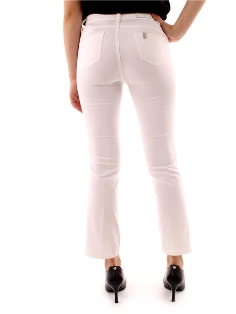 Liu •jo High-waisted Bootcut Trousers In Pink
