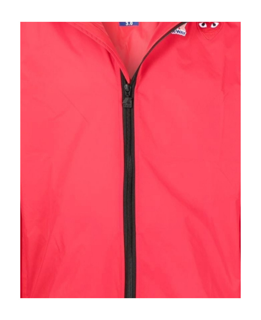 Comme Des Garçons Play Comme Des Garcons Play K-way Hoodie Full Zip In Orange