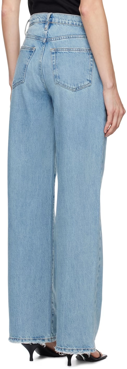 Frame Le Jane Wide-leg Jeans In Blue
