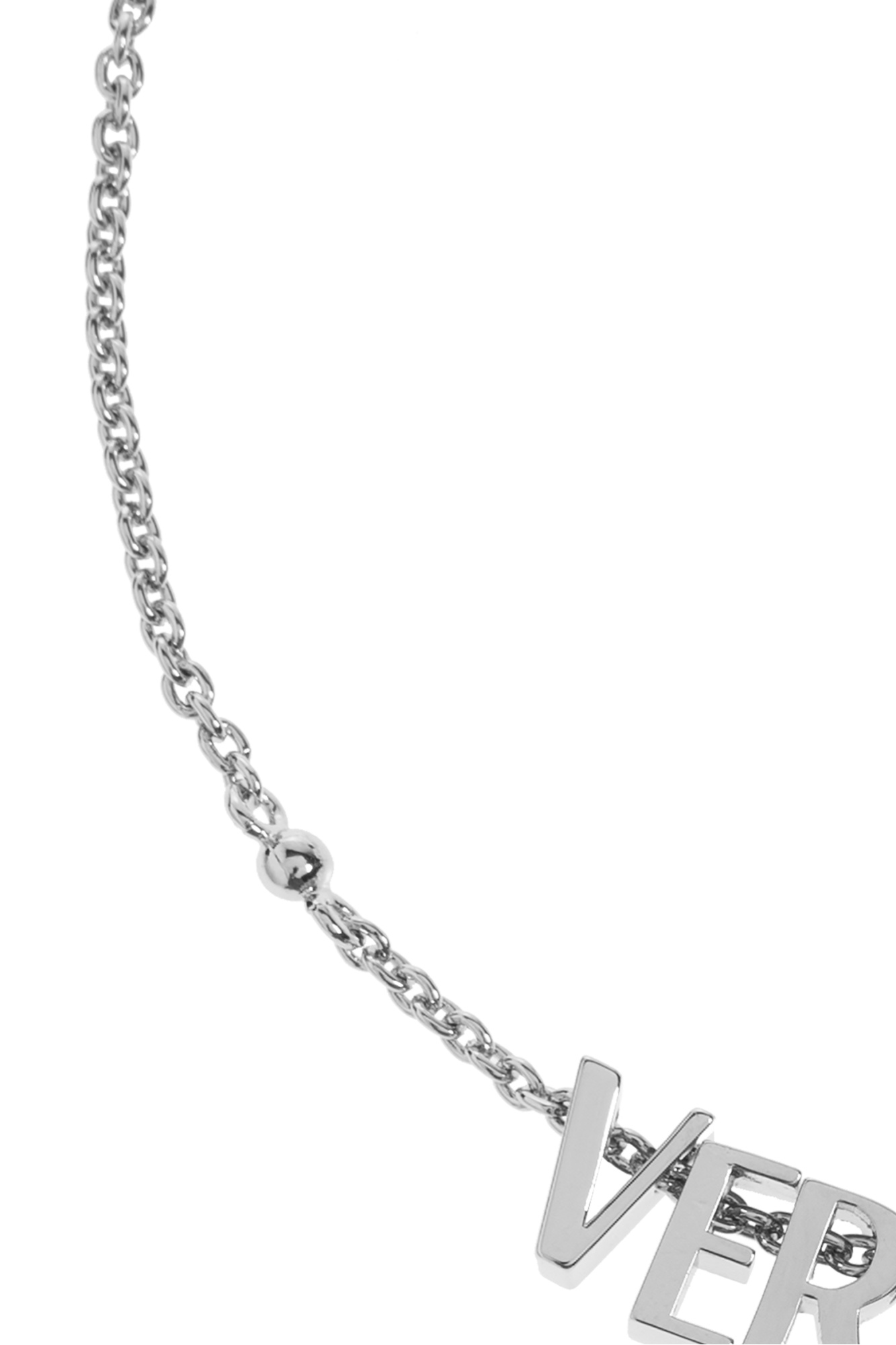 Versace Logo-lettering Bracelet In White
