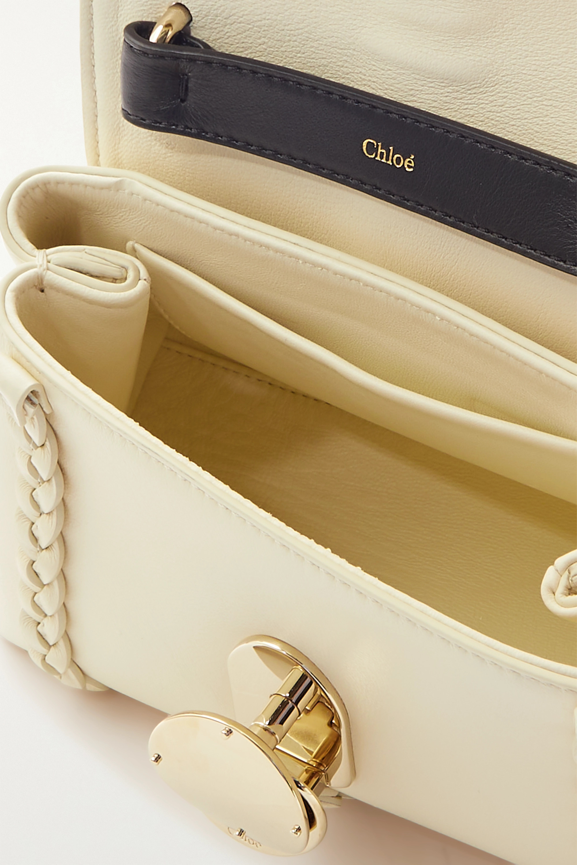 Chloé Small Penelope Leather Shoulder Bag In Nude