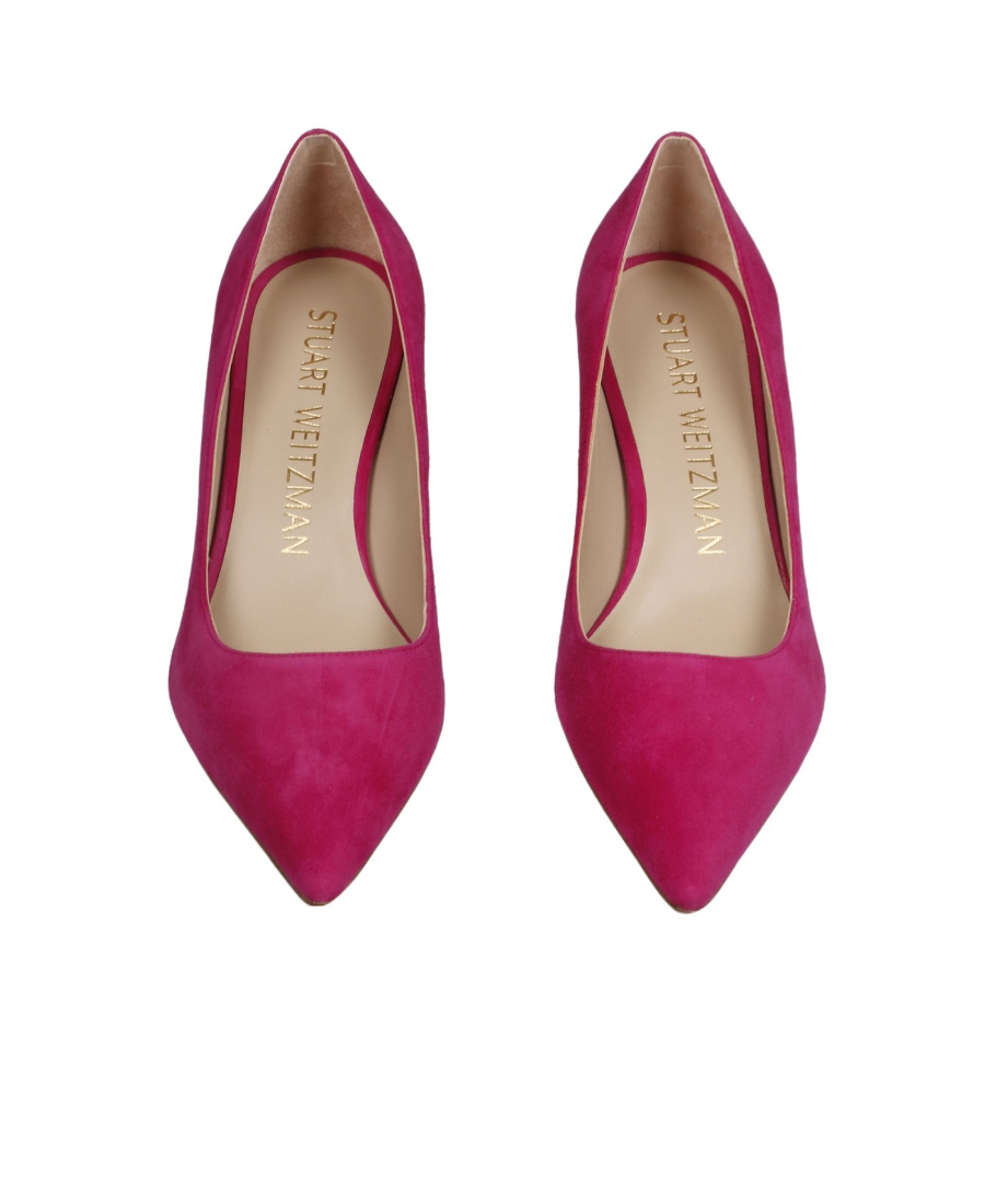 Stuart Weitzman Suede High Heels In Red