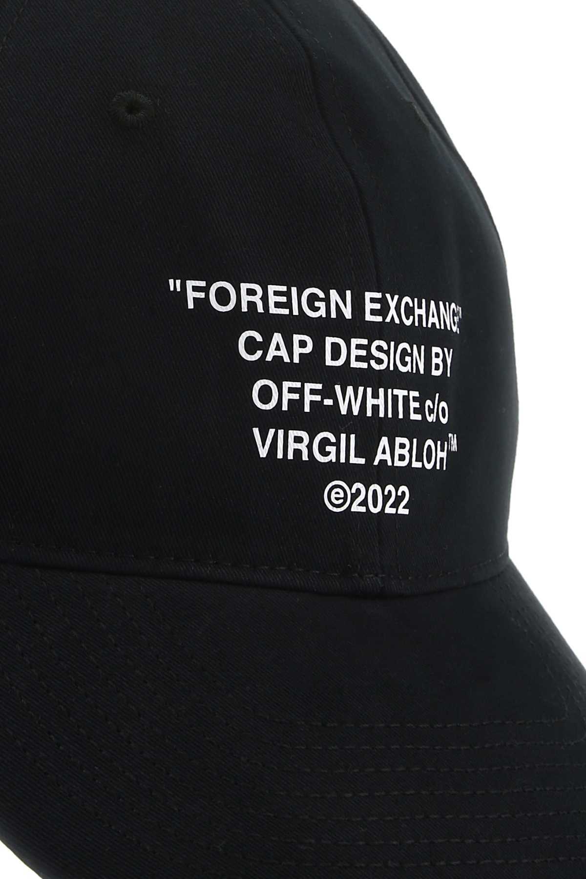Off-white 'foreign Exchange' Baseball Cap In Black