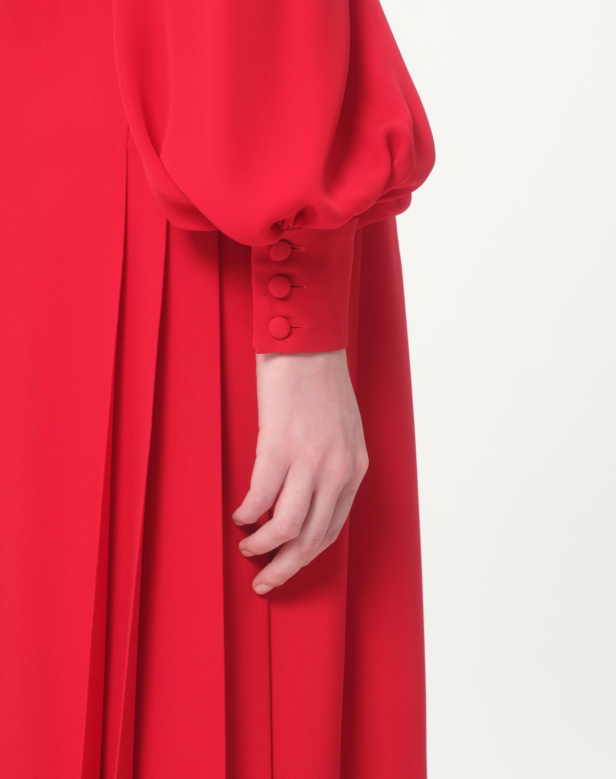 Valentino Silk Georgette Gown In Red