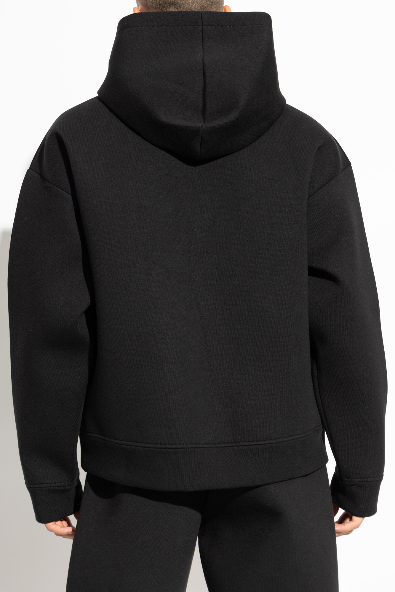 Dsquared2 Logo-embossed Cotton Hoodie In Black