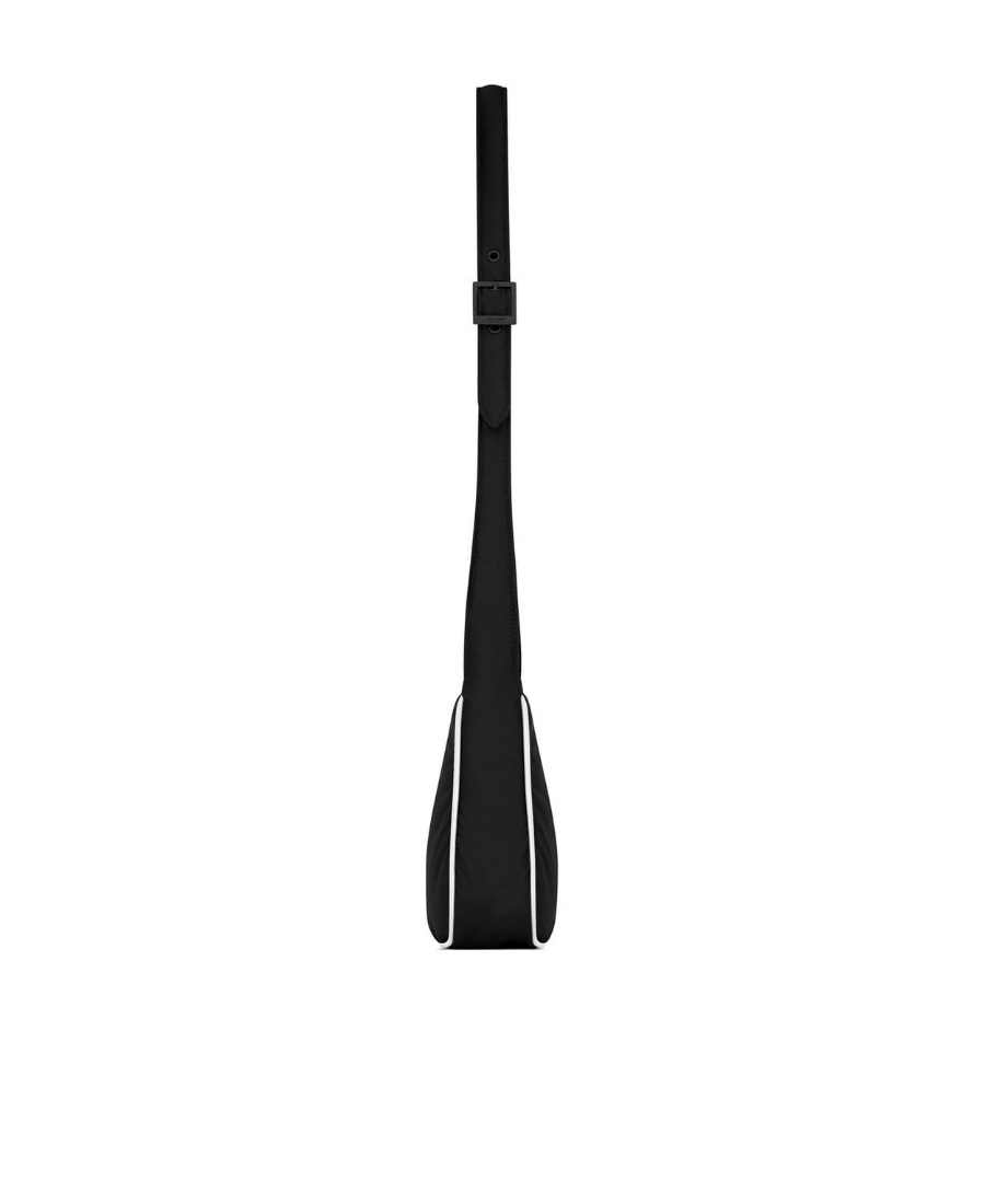 Saint Laurent Logo-plaque Shoulder Bag In Black