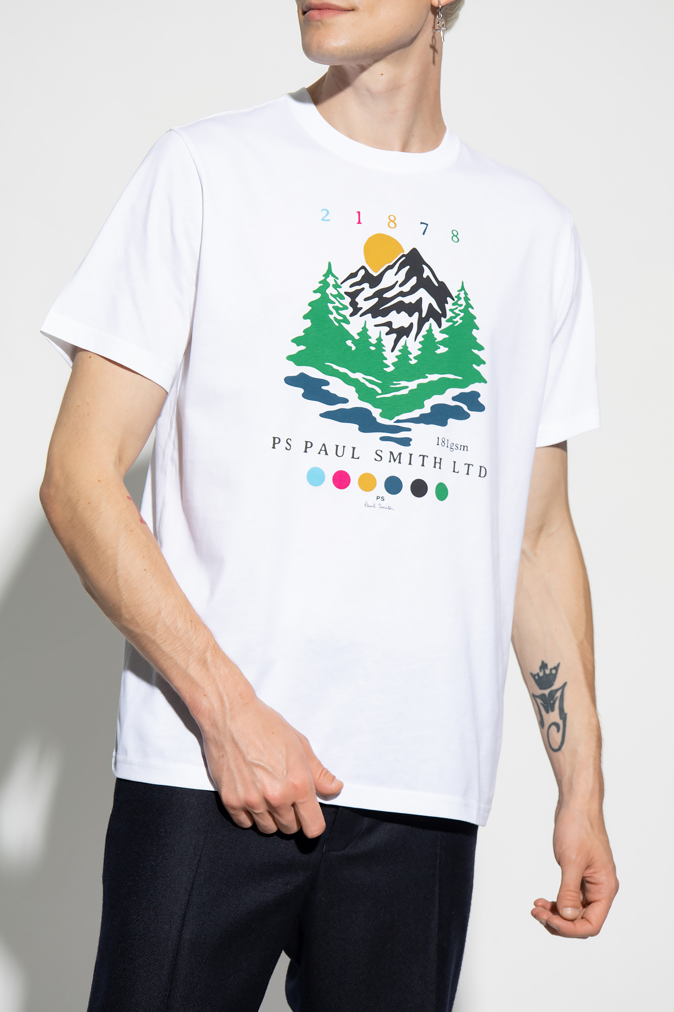 PAUL SMITH GRAPHIC-PRINT COTTON T-SHIRT