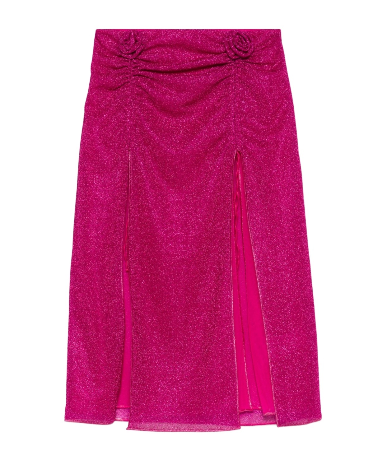 Oseree Lumiére Rose Skirt In Pink