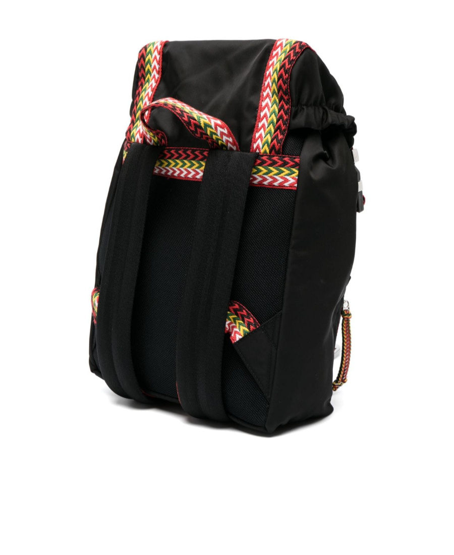 Lanvin Black And Multicolour Nylon Bags In Black
