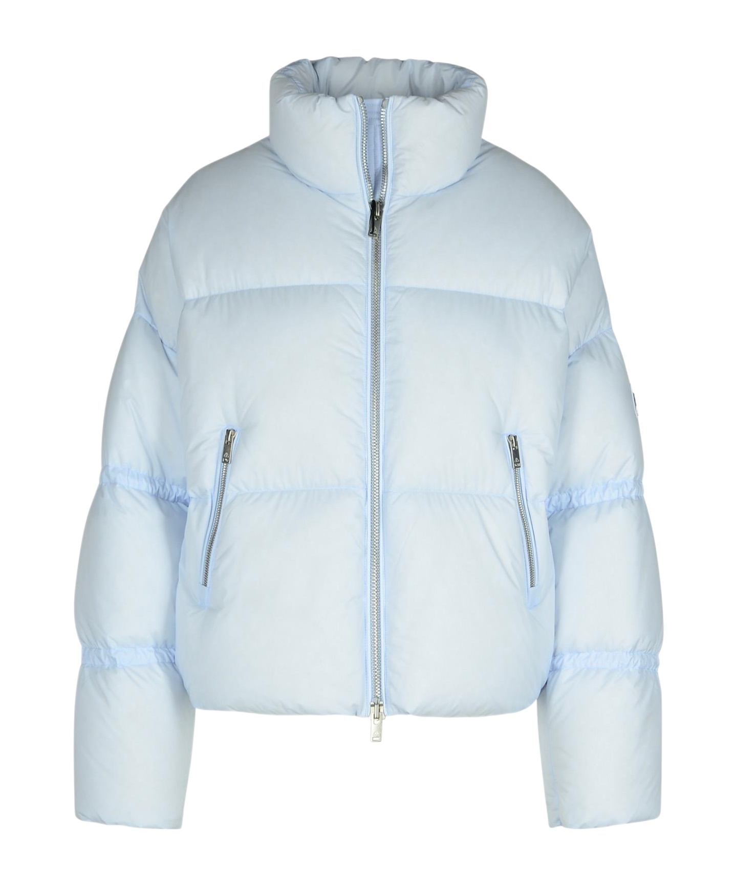 Moose Knuckles 'agate' Light Blue Nylon Down Jacket Women In Blue
