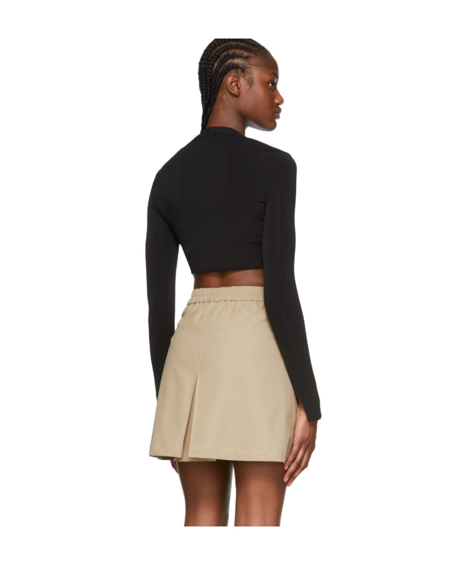 Ambush Square Neck T-shirt In Black